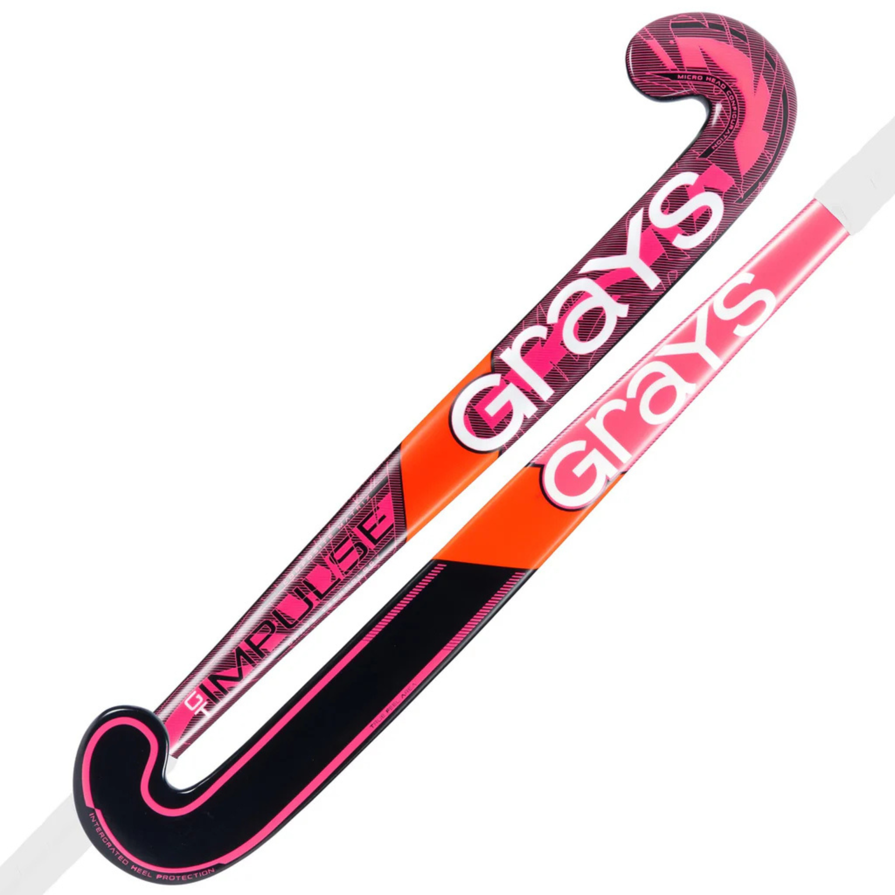 Grays Impulse GT Junior Hockey Stick: Hot Red/Black