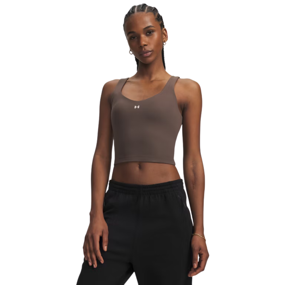 Under Armour Motion Women's Tank: Peppercorn/White