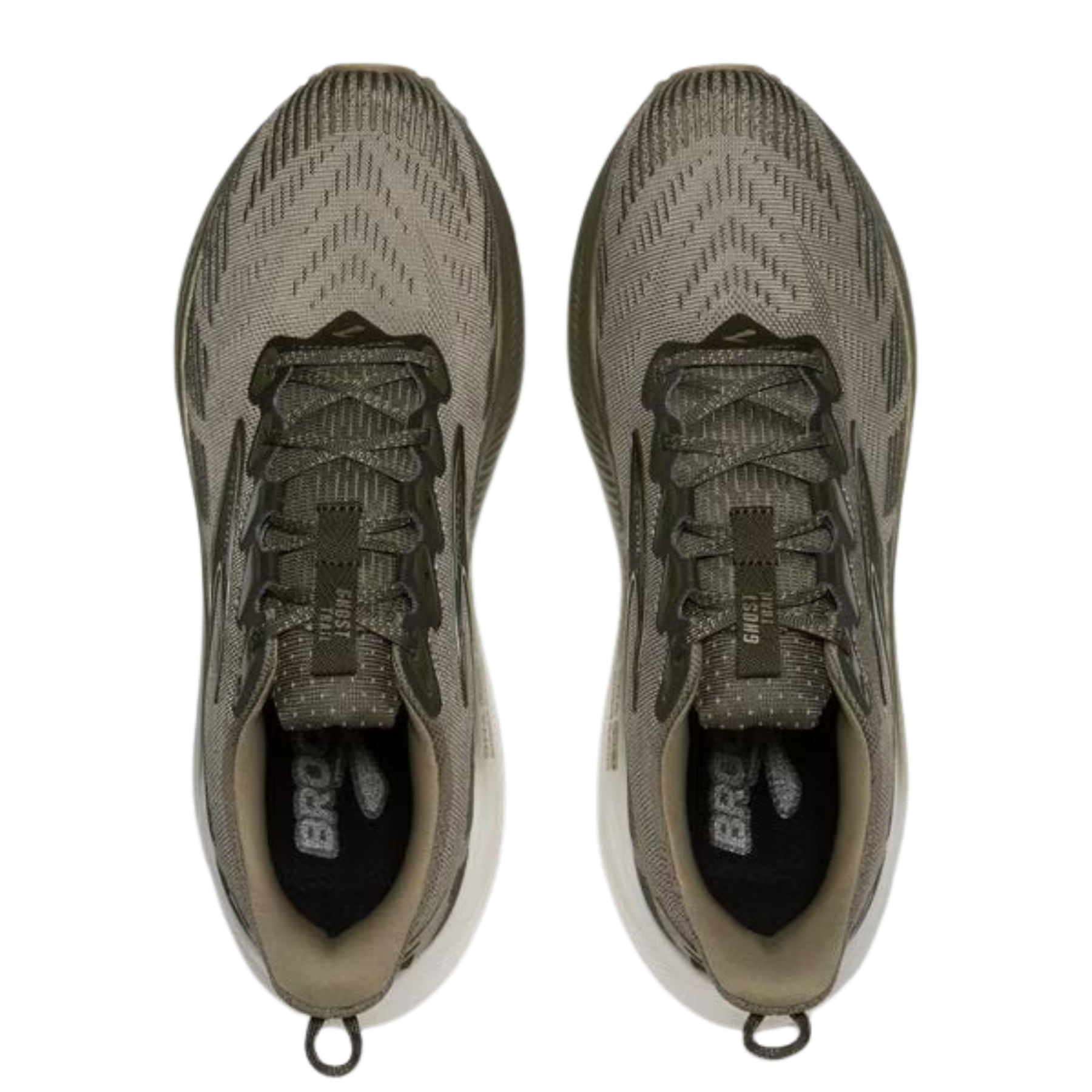 Brooks Ghost Trail Men's Running Shoes: Olive/Metallic