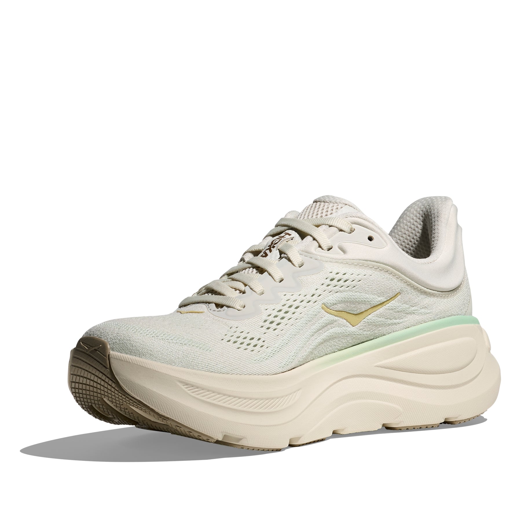 Hoka Bondi 9 Women's Running Shoes: Truffle Salt/Sea Glass