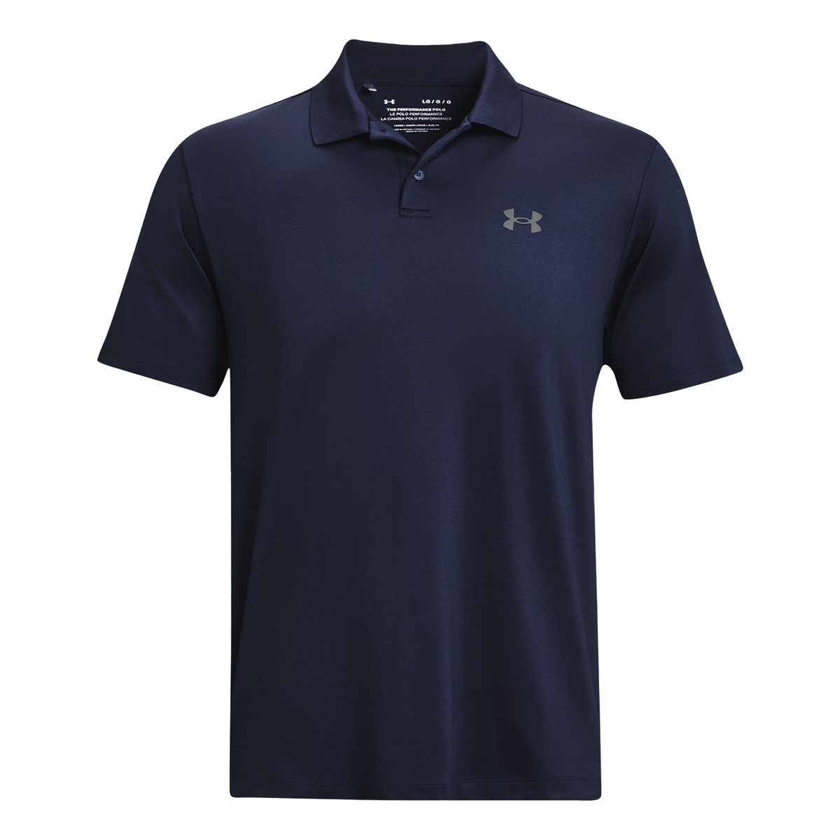 Under Armour Matchplay Printed Polo: Midnight Navy/Pitch Grey - M