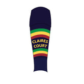 Claires Court School Senior Games Socks Footless: Navy