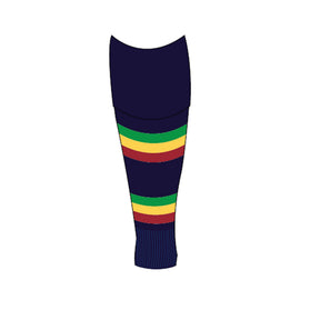 Claires Court School Senior Games Socks Footless: Navy
