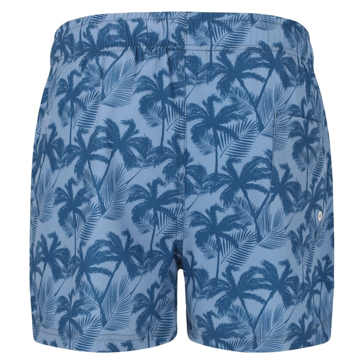 Cruz Werner Mens Beach Boardshorts: Blue Palm Tree