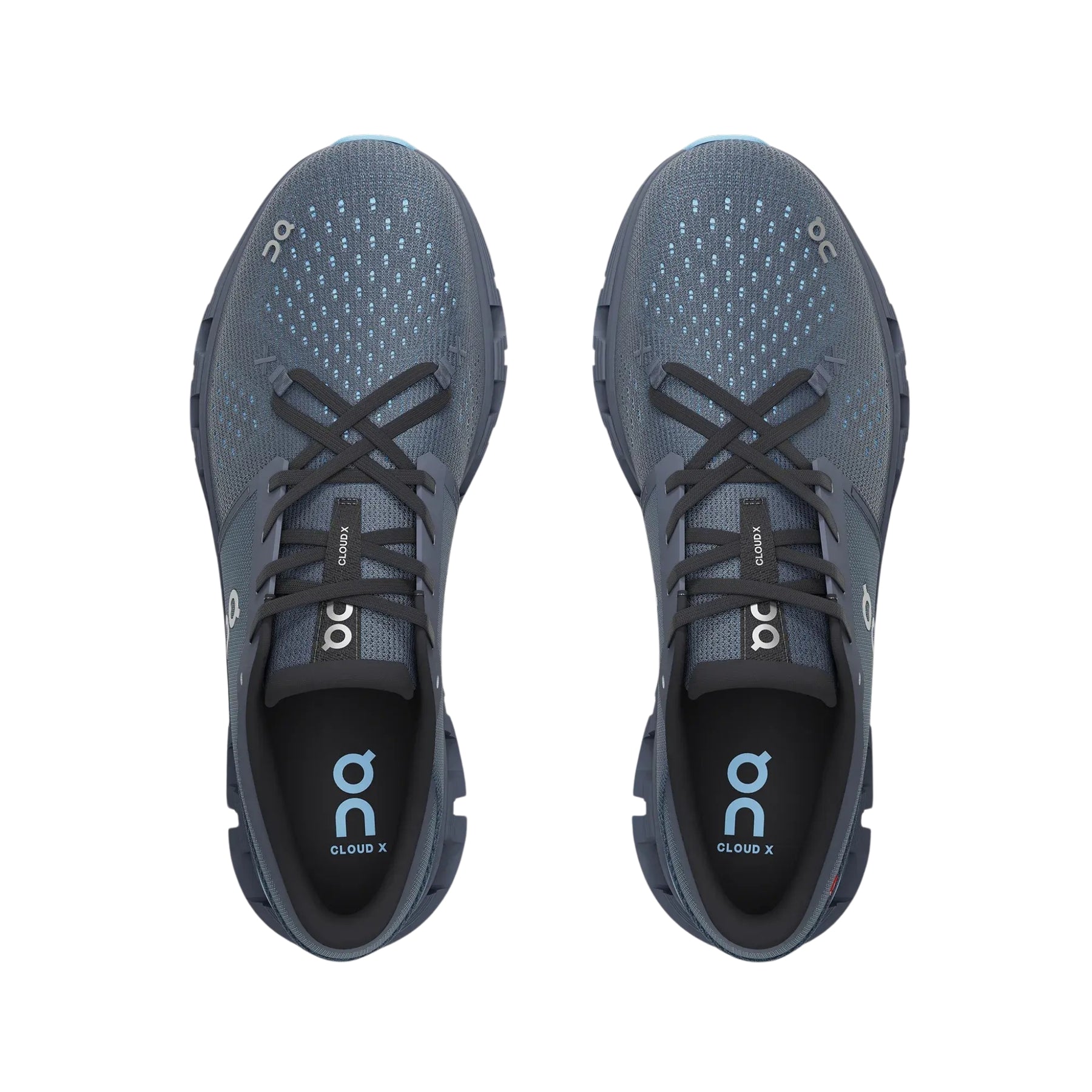 On Cloud X 4 Mens Running Shoes: Navy/Gourami