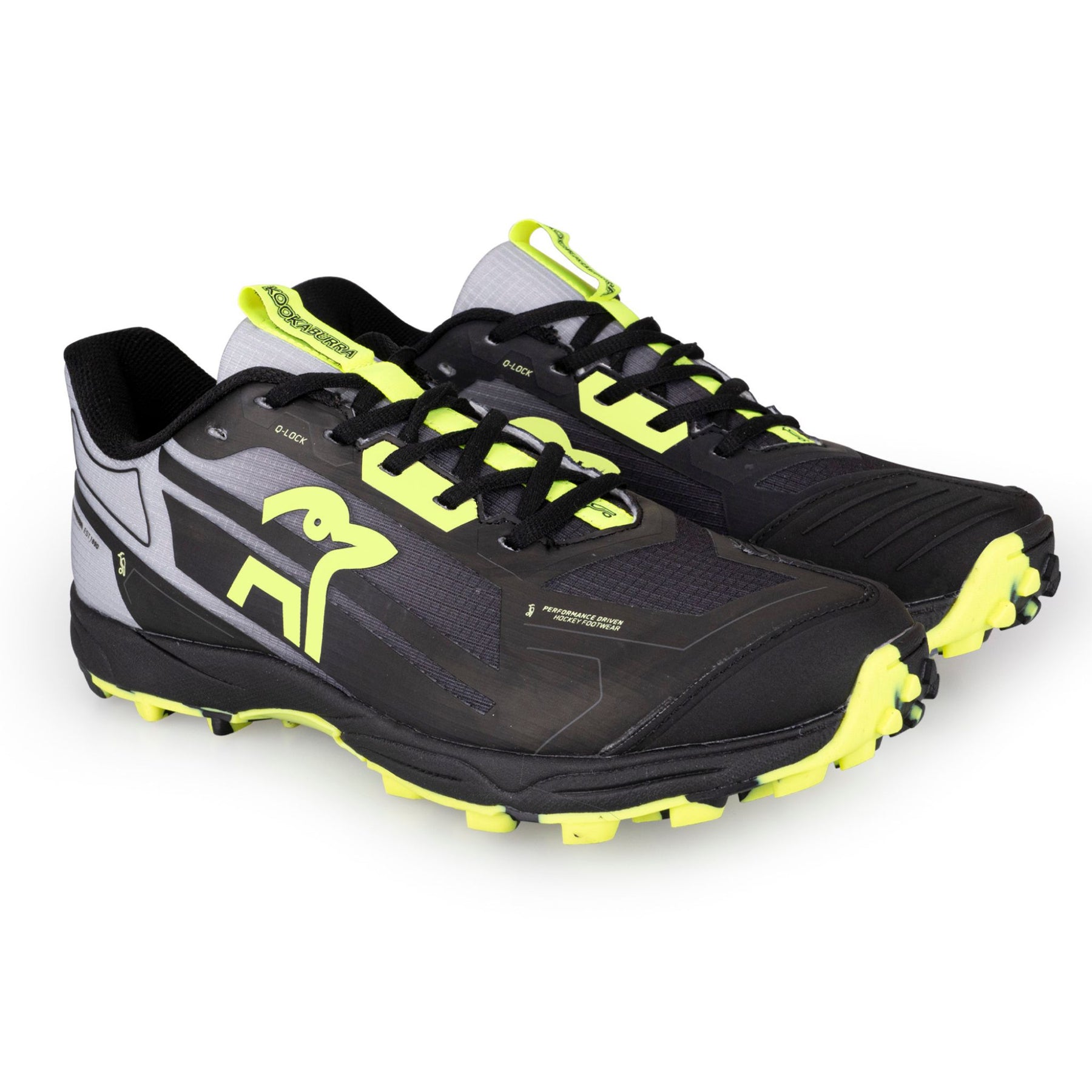 Kookaburra Rogue Hockey Shoes 25/2026: Black/Yellow