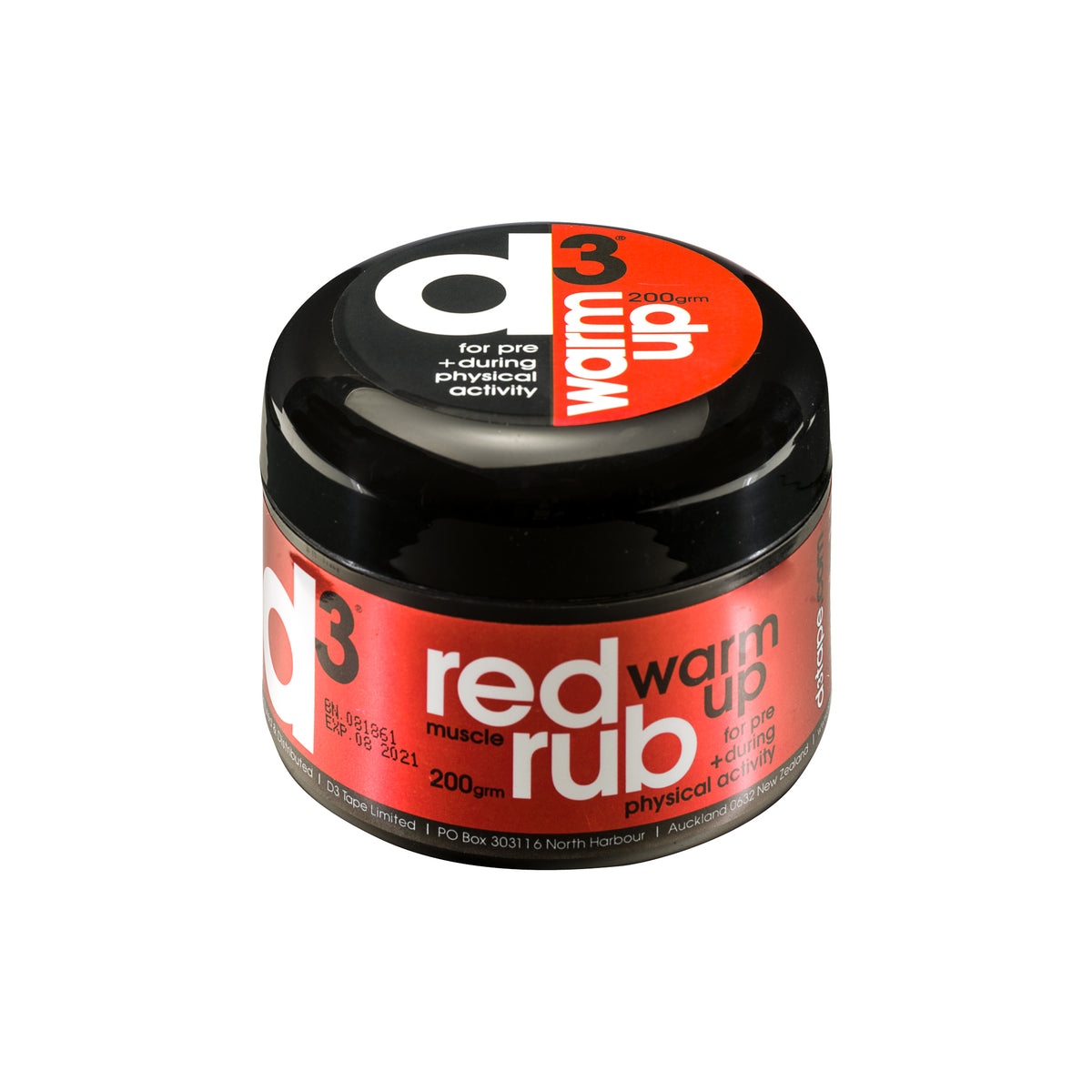 D3 Warm Up Rub 200g