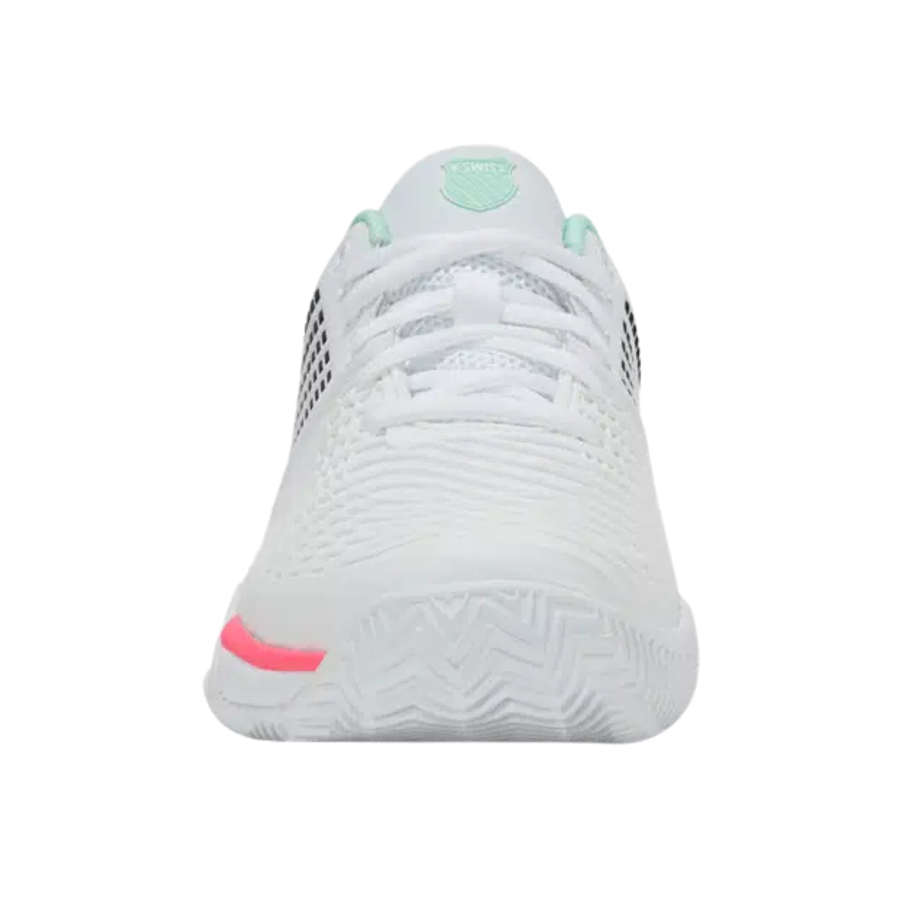 K Swiss Express Light 3 Clay Womens Tennis Shoes: White/Mint/Pastel Pink