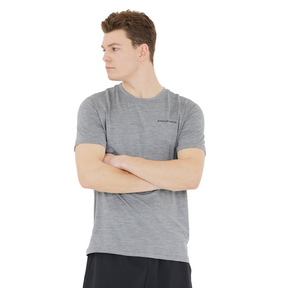 Endurance Mens Abdon S/S T Shirt: Light Grey Melange