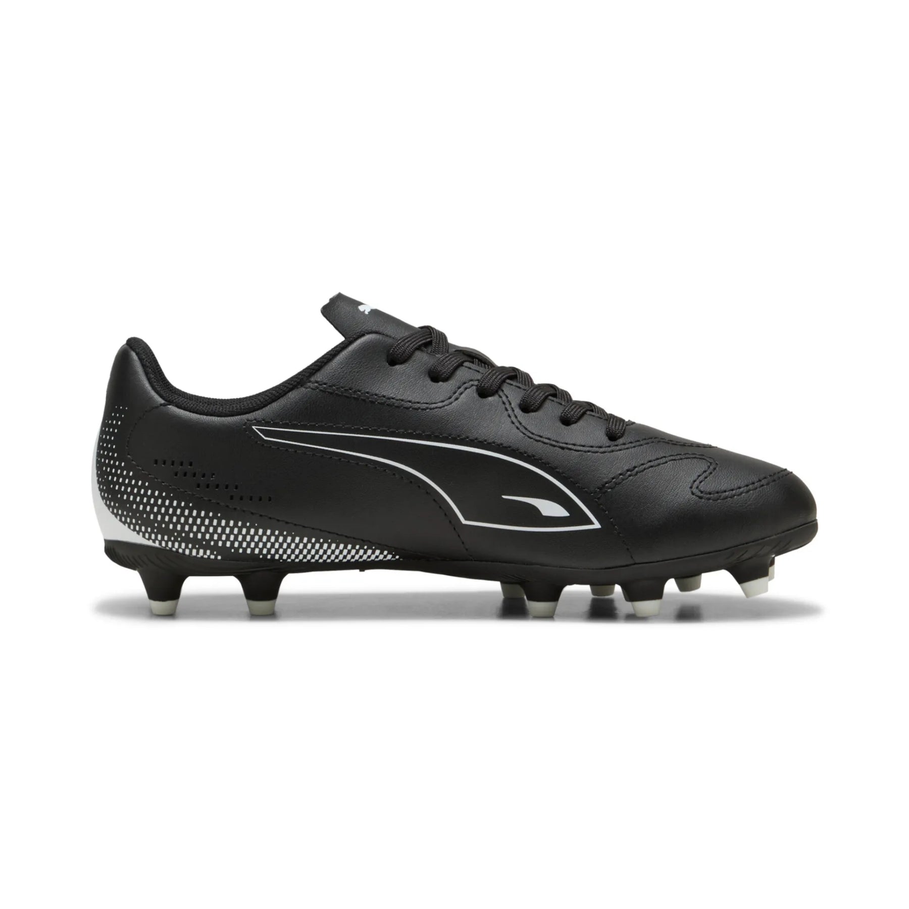 Puma Vitoria II FG/AG Junior Football Boots: Black/White