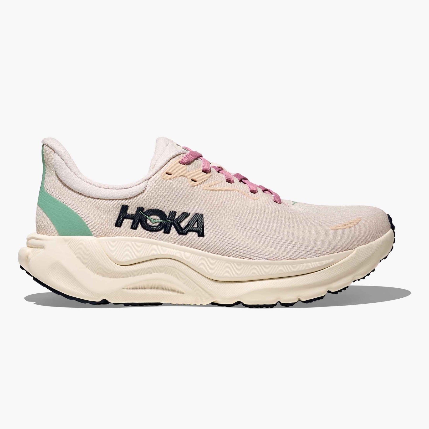 Hoka Arahi 8 Women's Running Shoes: Rose Cream/Alabaster
