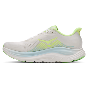 Hoka Clifton 11 Women's Running Shoes: Frost/Neon Yuzu