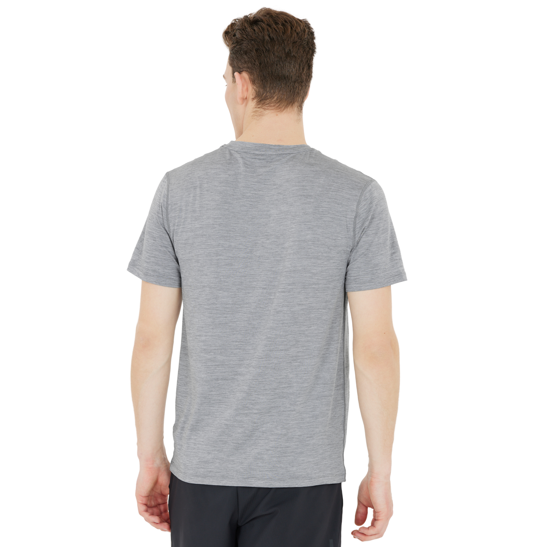 Endurance Mens Abdon S/S T Shirt: Light Grey Melange