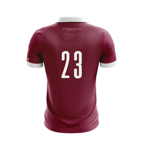 Wimbledon HC Unisex Junior Osaka Match Top Home: Maroon