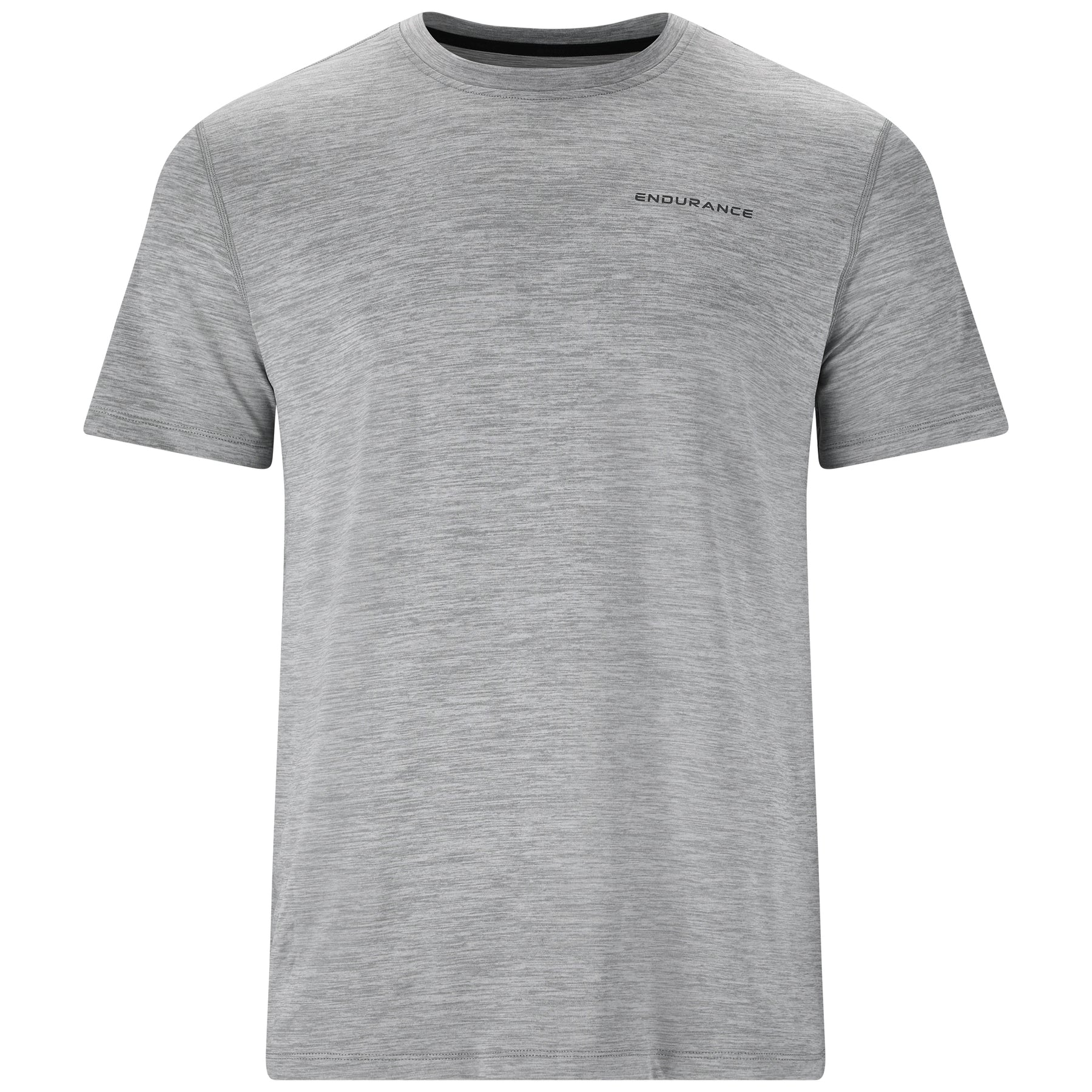Endurance Mens Abdon S/S T Shirt: Light Grey Melange