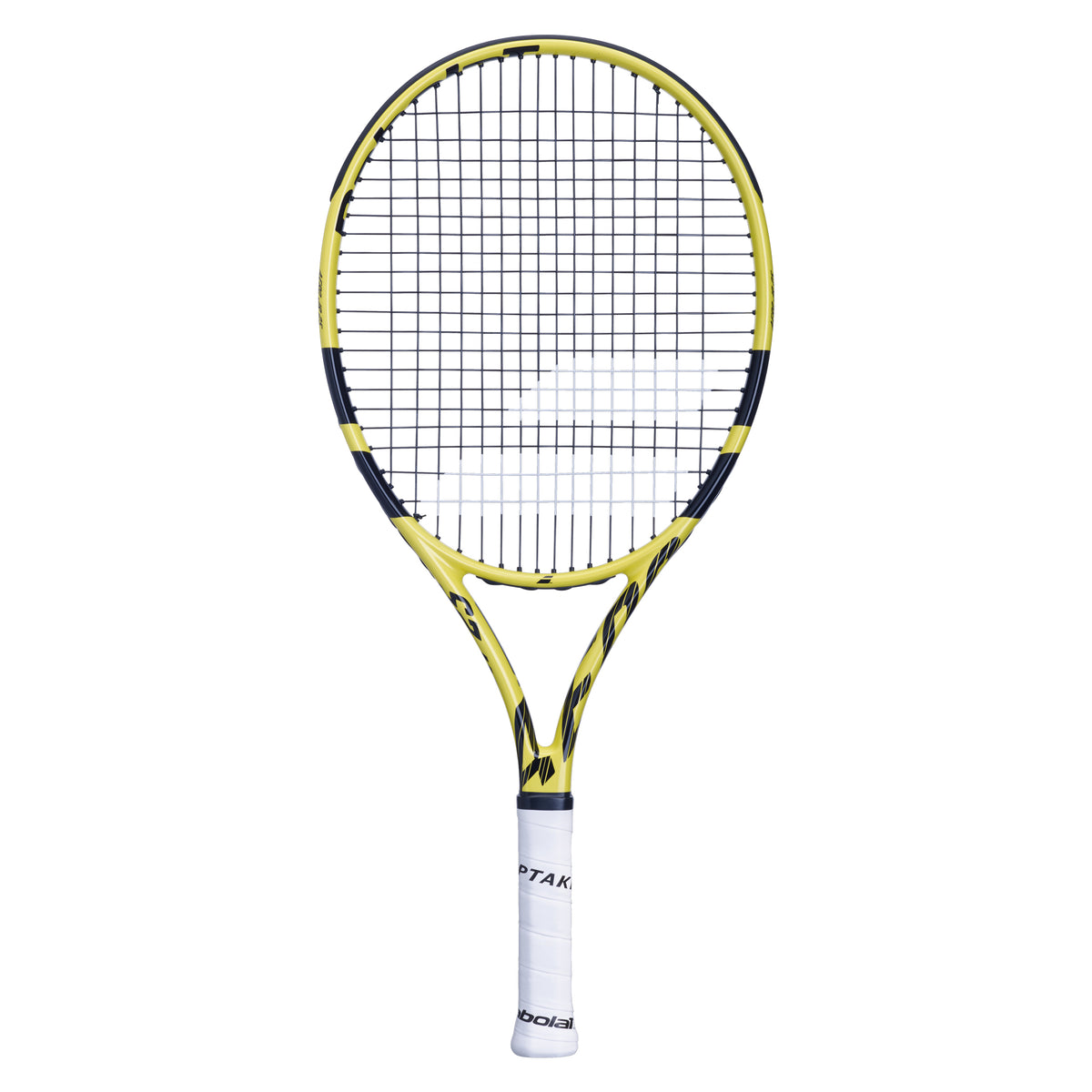 Babolat Pure Aero Junior 26 Tennis Racket: Grey/Yellow/White