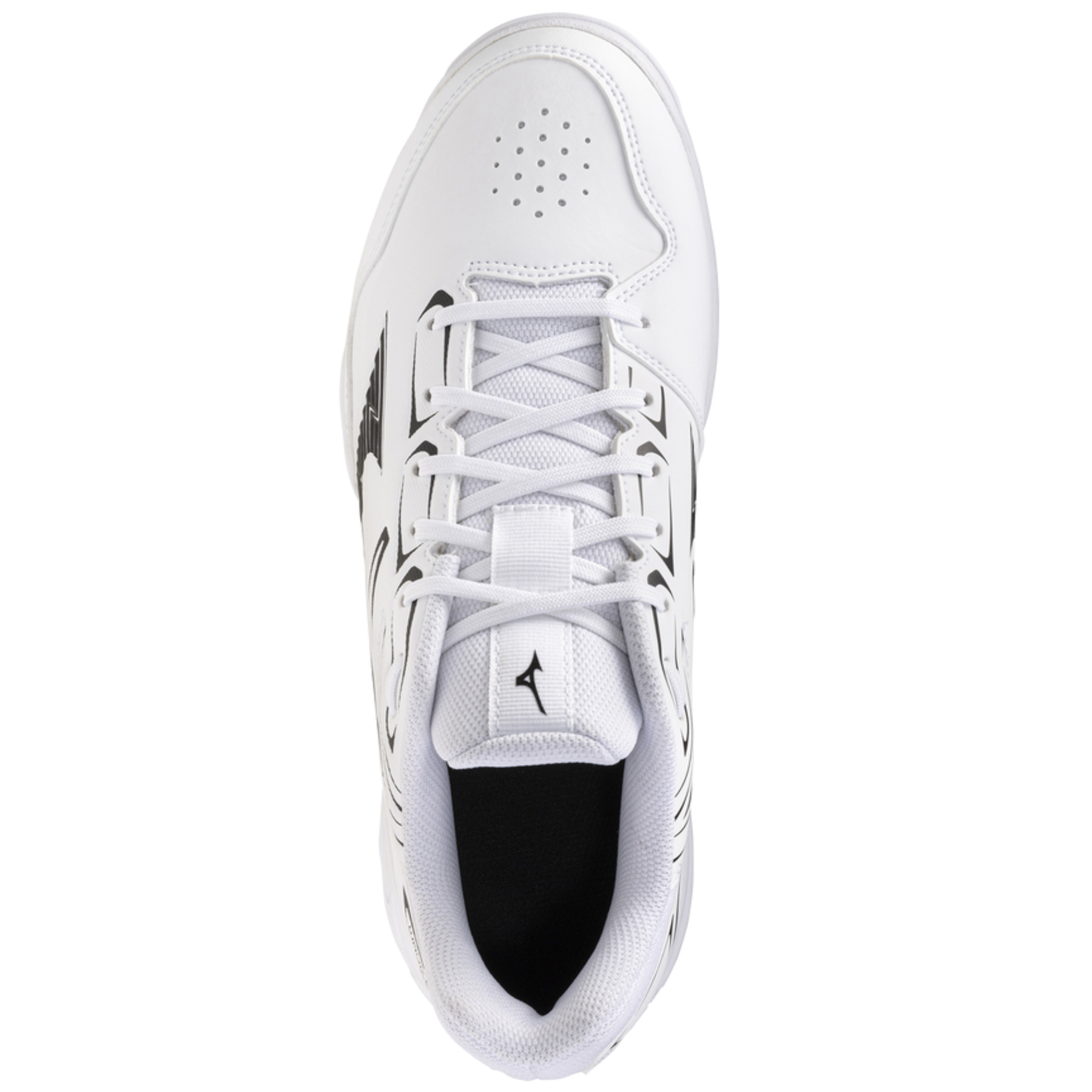 Mizuno Wave Lynx 3 Astro Hockey Shoes: White/Black