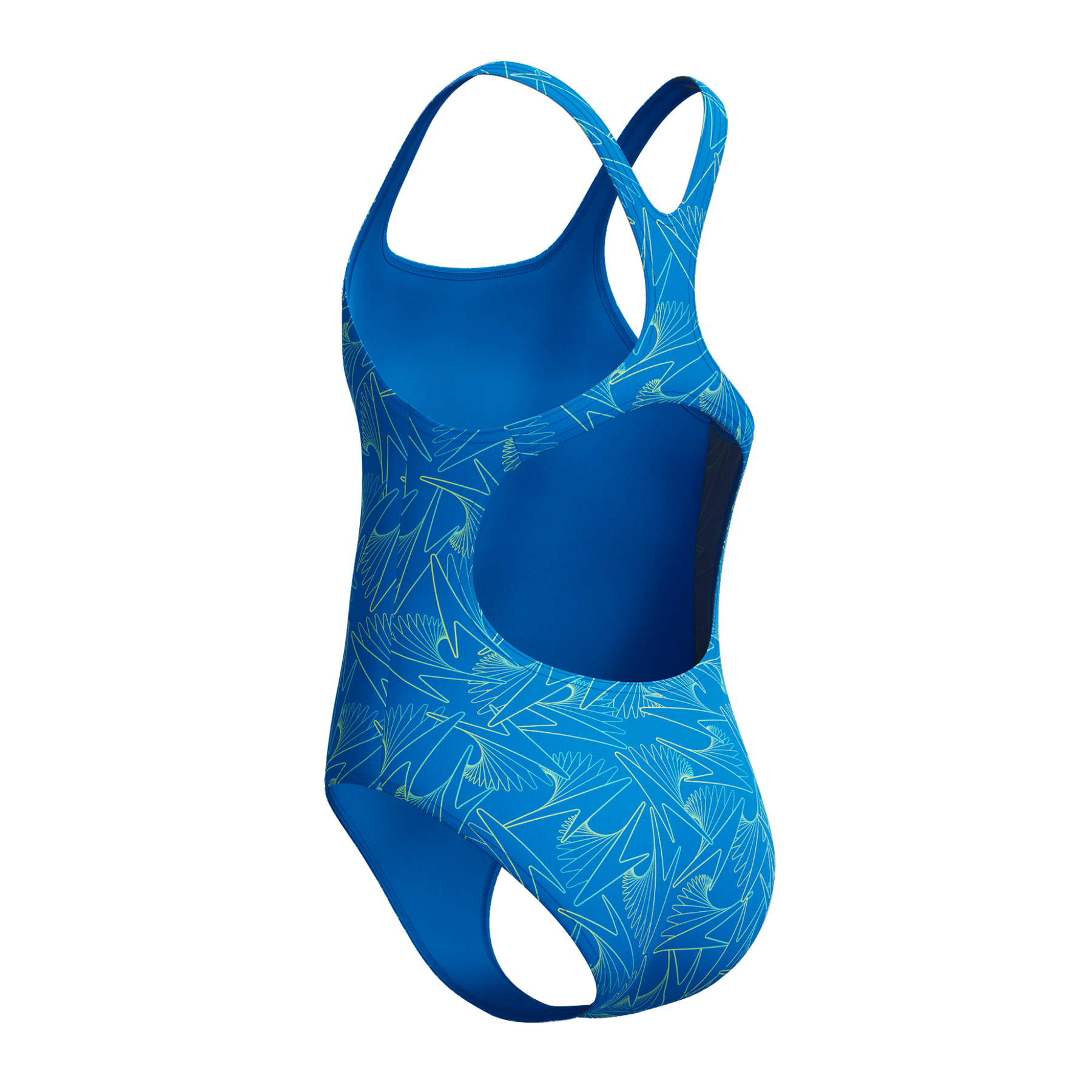 Speedo Girls Hyperboom Allover Medalist Swimsuit: Blue
