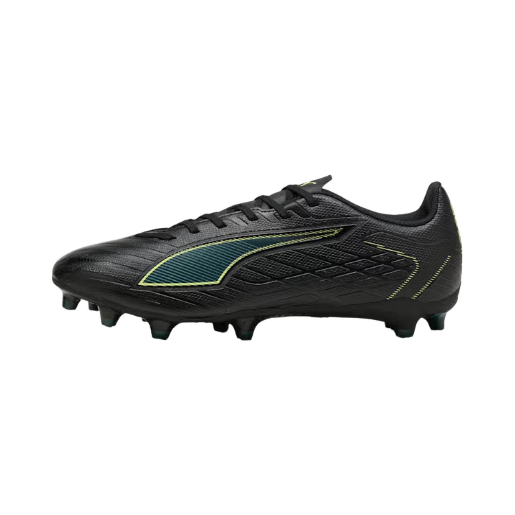 Puma Ultra 6 Play FG/AG Football Boots: Puma Black/Fizzy Light/Green