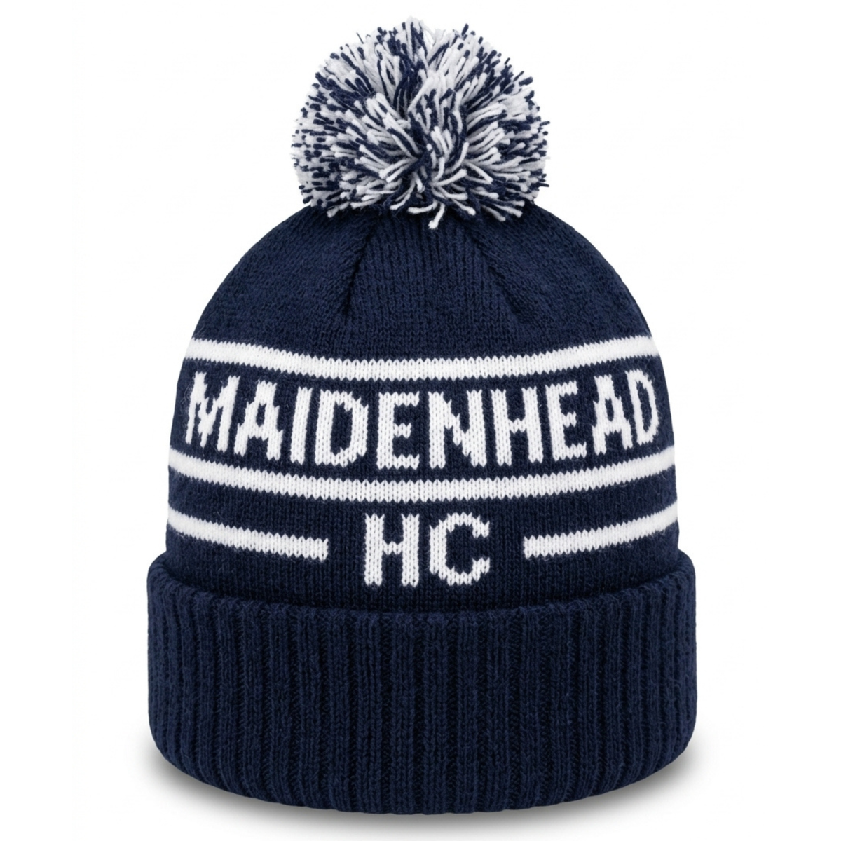 Maidenhead HC Bobble Hat Navy/White