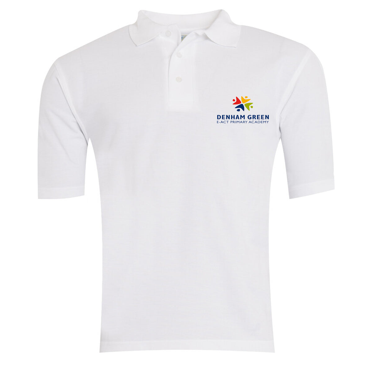 Denham Green School Polo: White