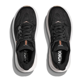 Hoka Clifton 10 Womens Running Shoes: Black/Rose Gold
