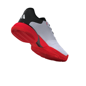 Adidas Barricade K Kids Tennis Shoes: White/Black/Red