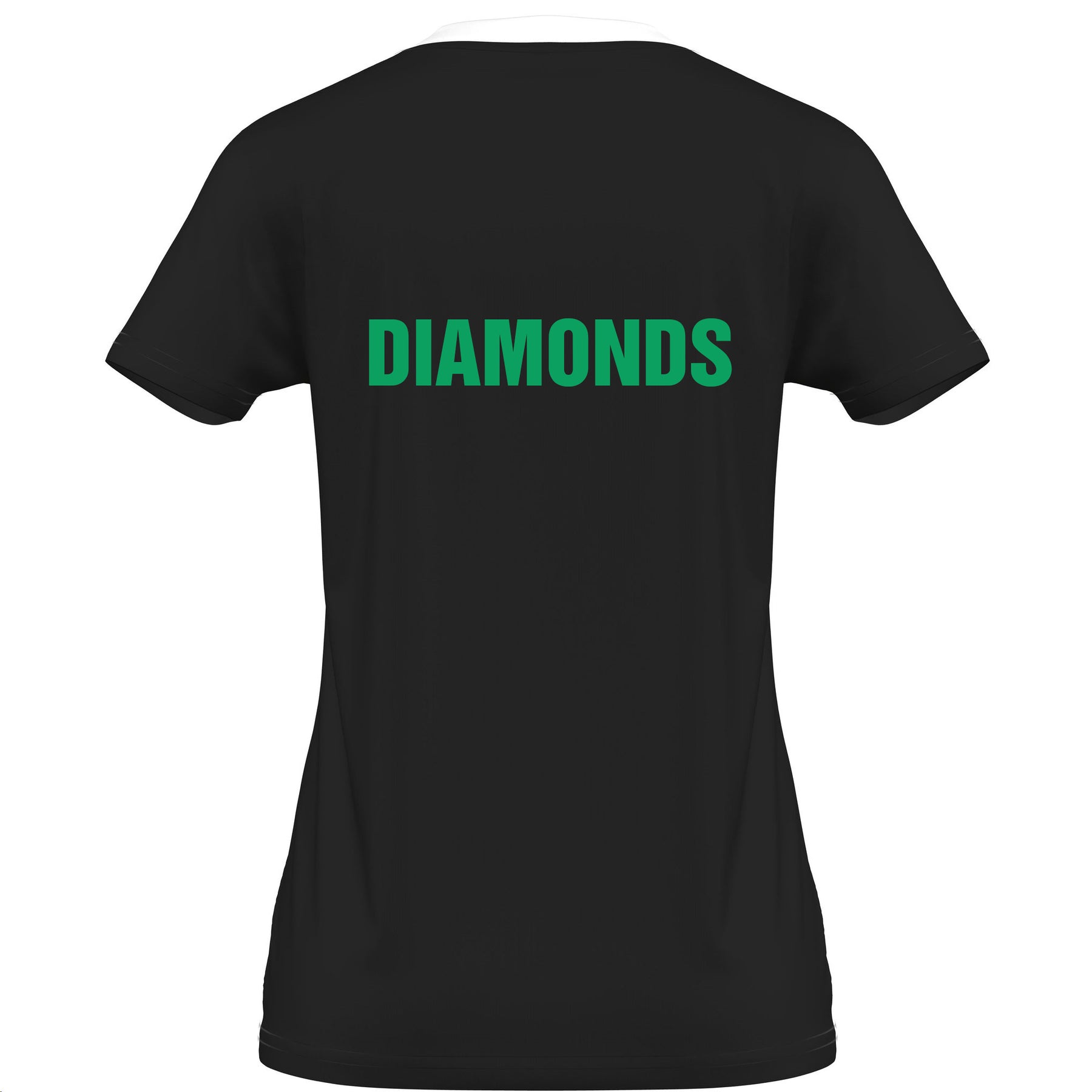 Diamonds Netball Womens Jersey: Black