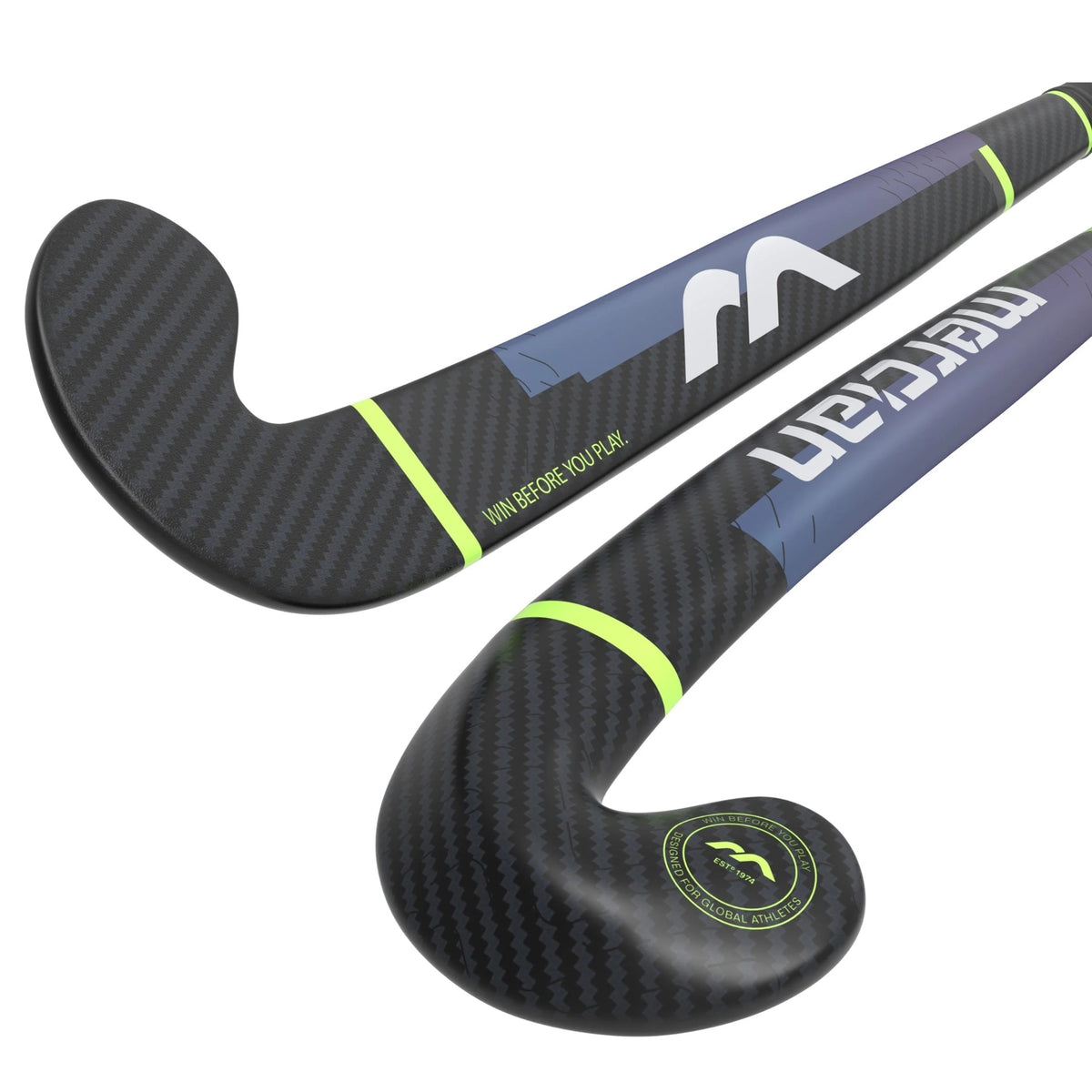 Mercian Elite CKF90 Ultimate Hockey Stick: Carbon/Blue Irridescent