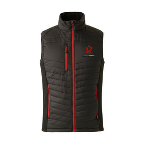 Phoenix Netball Hybrid Bodywarmer: Black/Red