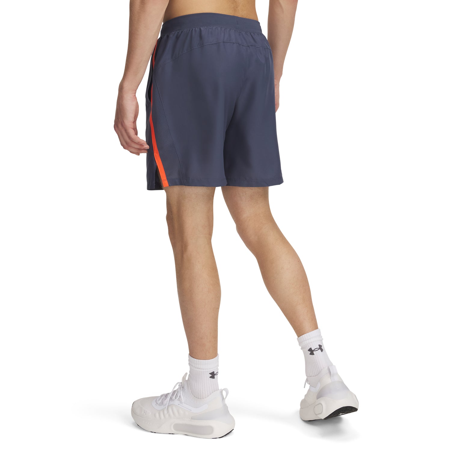 Under Armour Mens Launch Run 7inch Running Shorts: Downpour Grey/Reflective