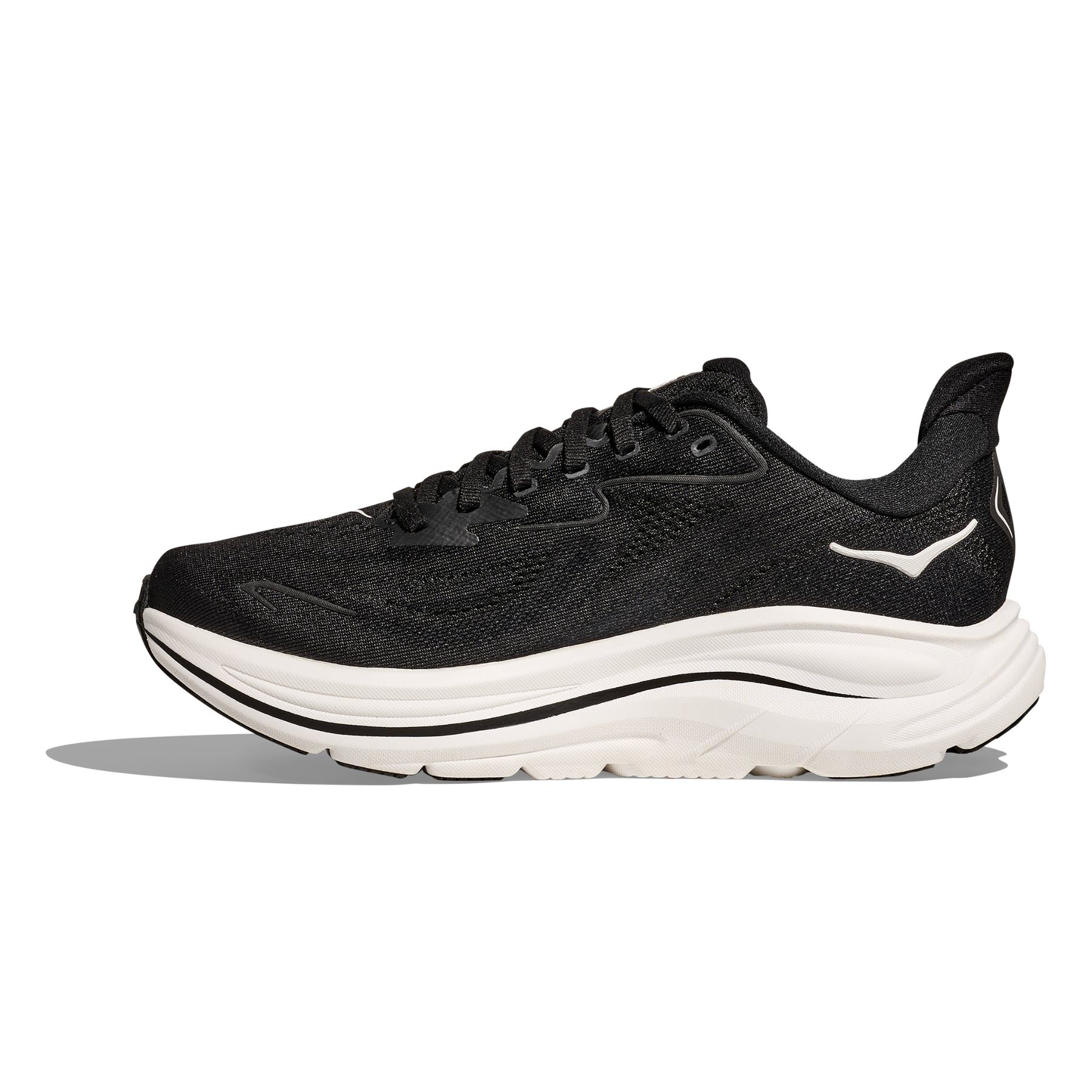 Hoka Clifton 10 Men's Running Shoes: Black/White