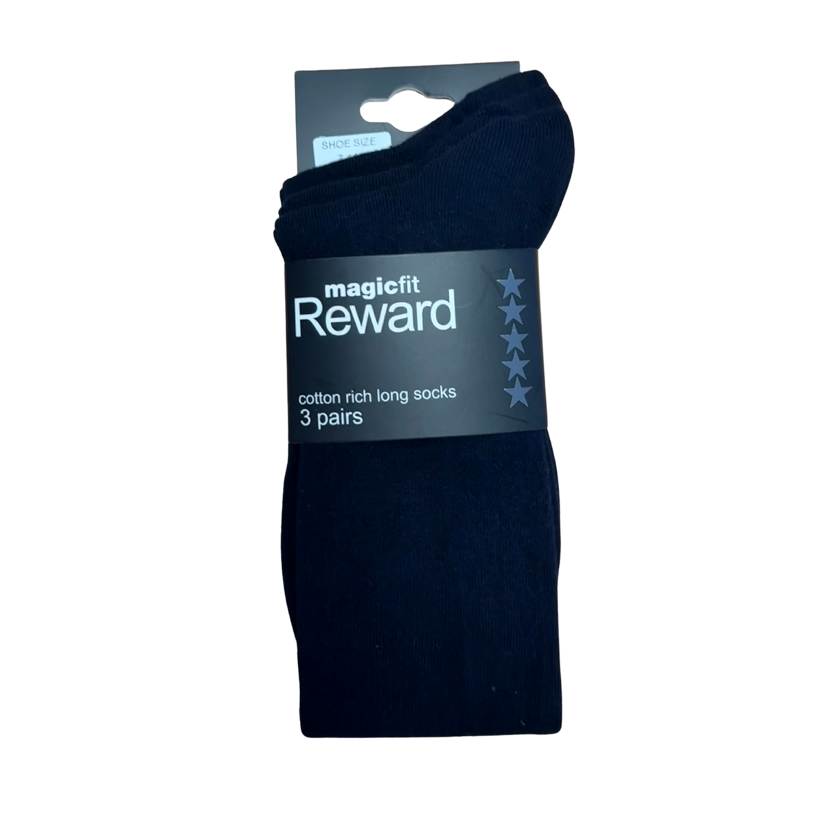 Socks Long: Navy 3pk