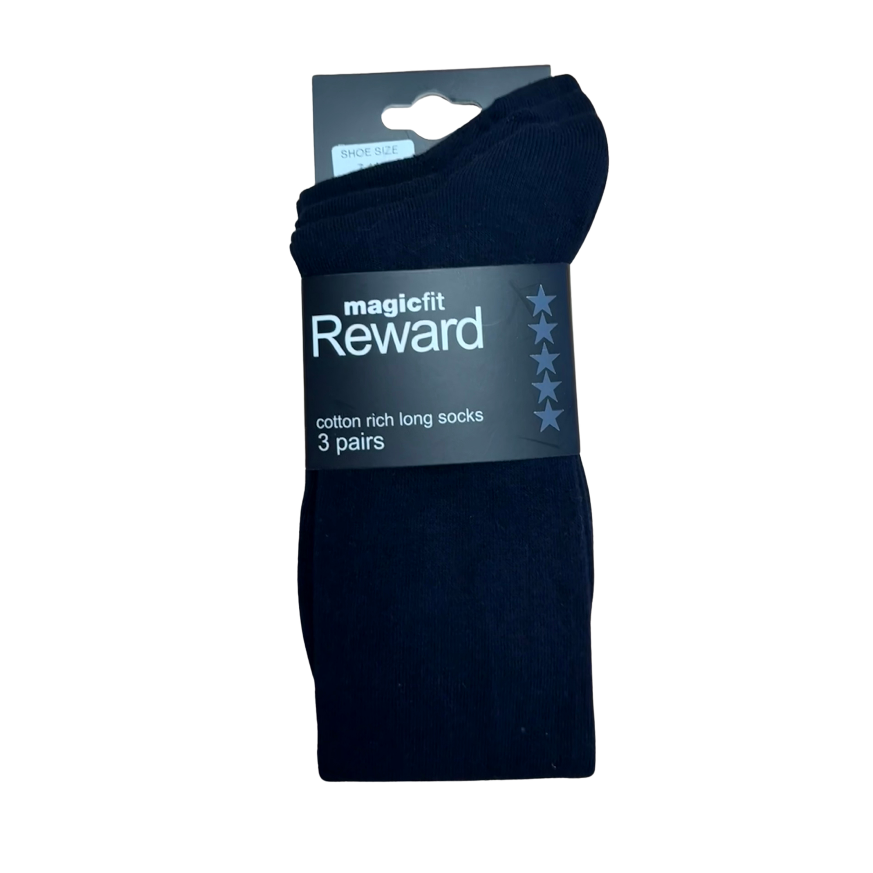 Socks Long: Navy 3pk
