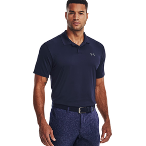 Under Armour Matchplay Printed Polo: Midnight Navy/Pitch Grey - M