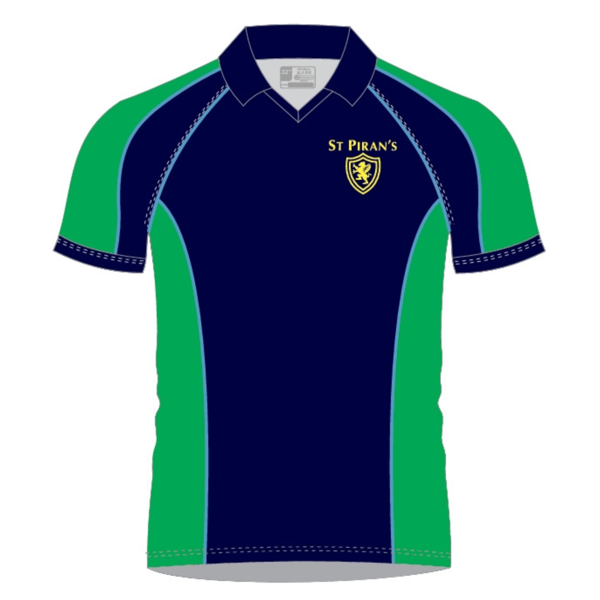 St Piran's Clan Polo: Emerald/East