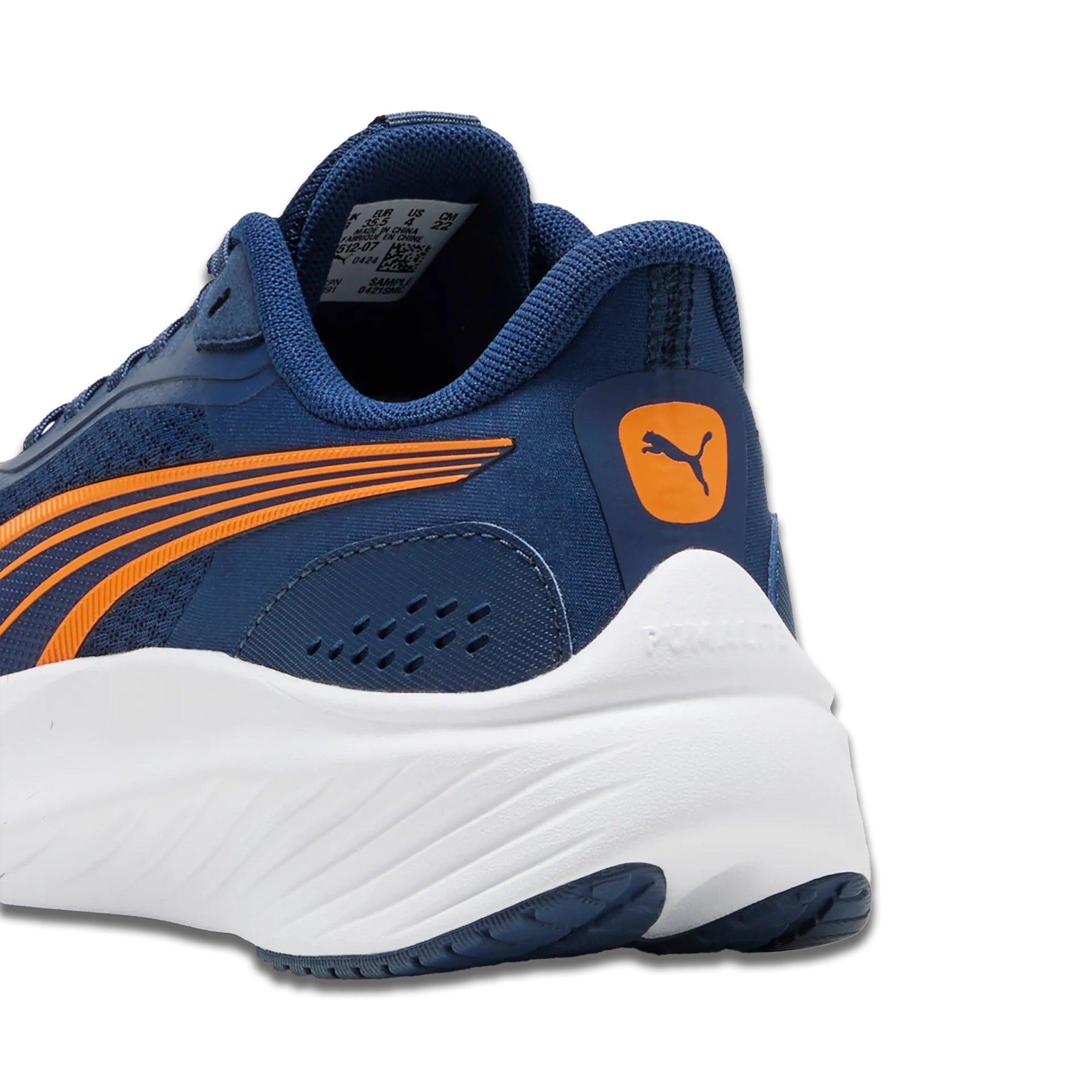 Puma Pounce Lite Junior Running Shoes: Persian Blue/Orange/Puma White