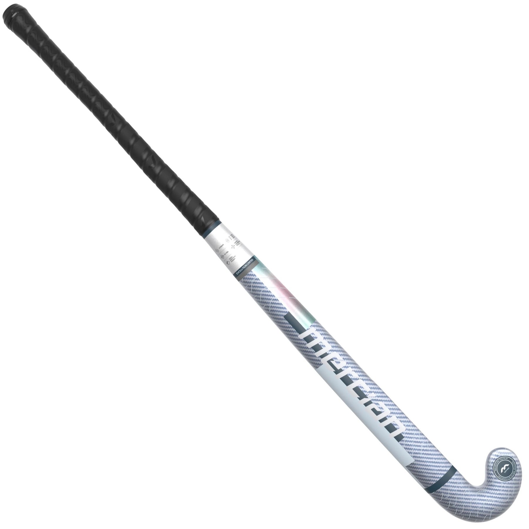 Mercian Evolution CKF55 Xtreme Hockey Stick: Silver Carbon/Grey