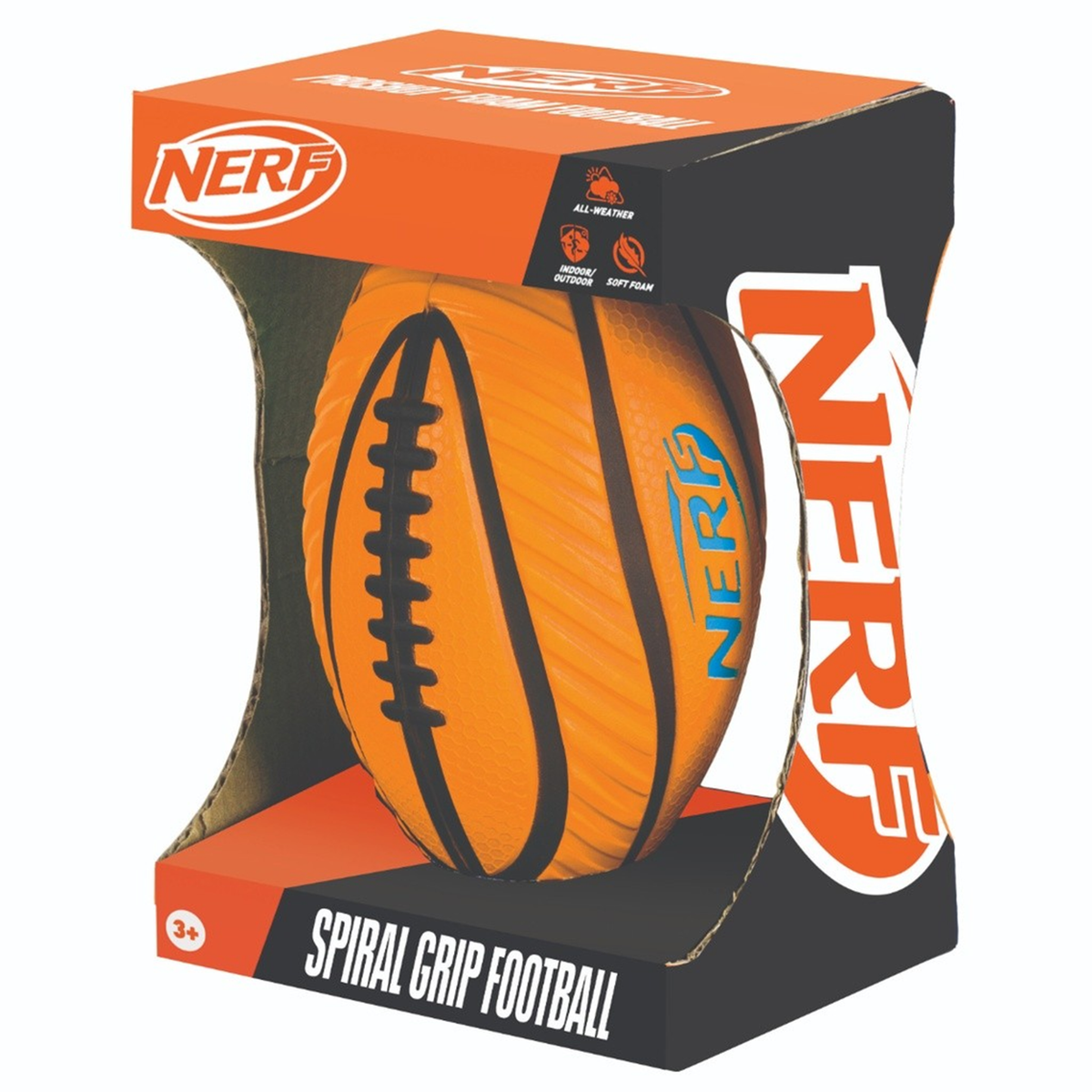 Nerf Spiral Grip Foam 8.5" American Football