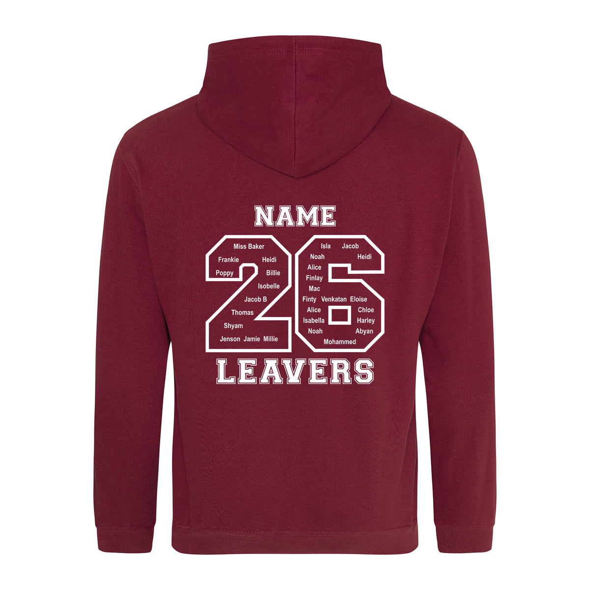 Cedar Park School Leavers Hoodie: Burgundy