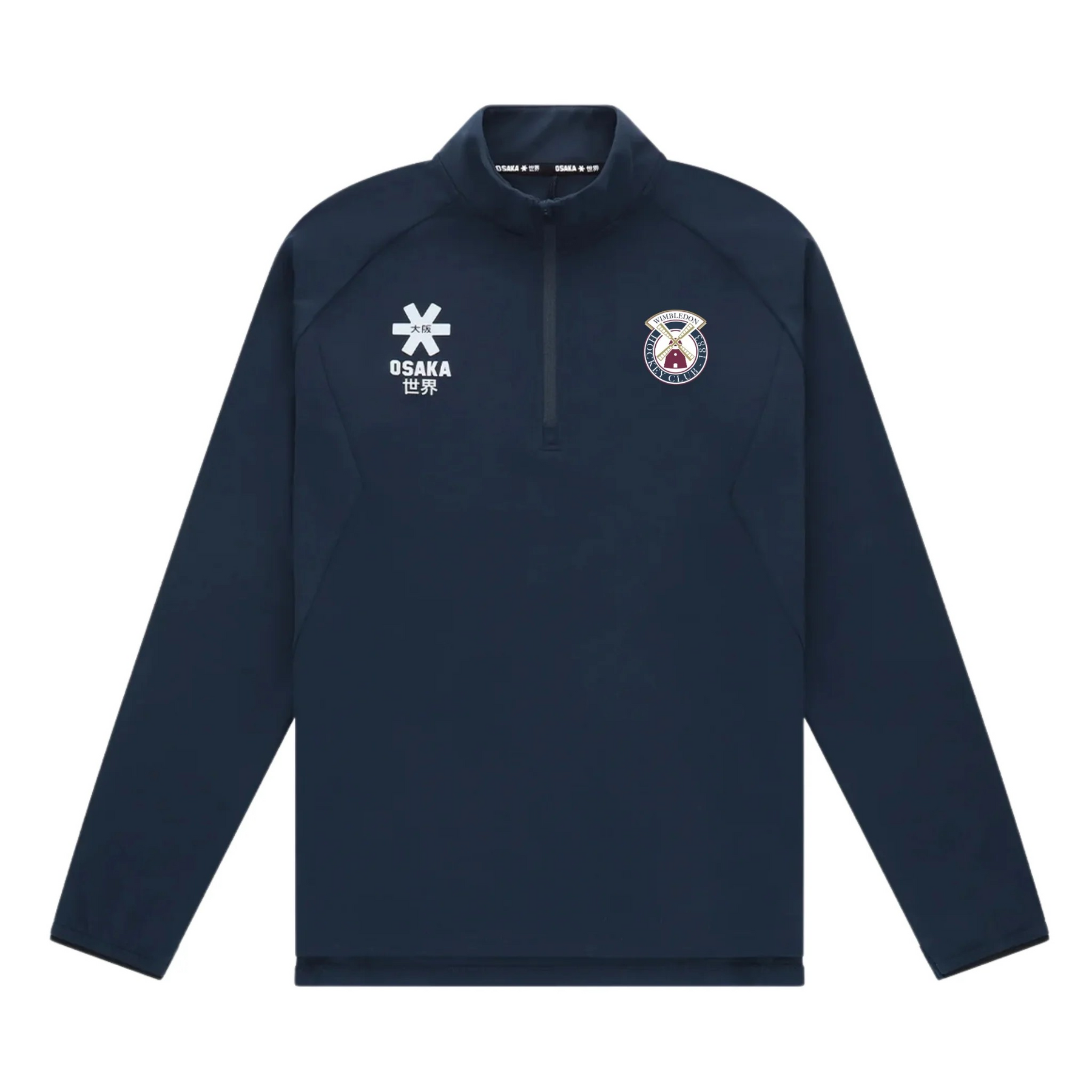 Wimbledon HC Men's Osaka Half Zip Sweater: Navy