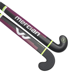 Mercian Elite CF95 Pro Hockey Stick: Carbon/Red Irridescent