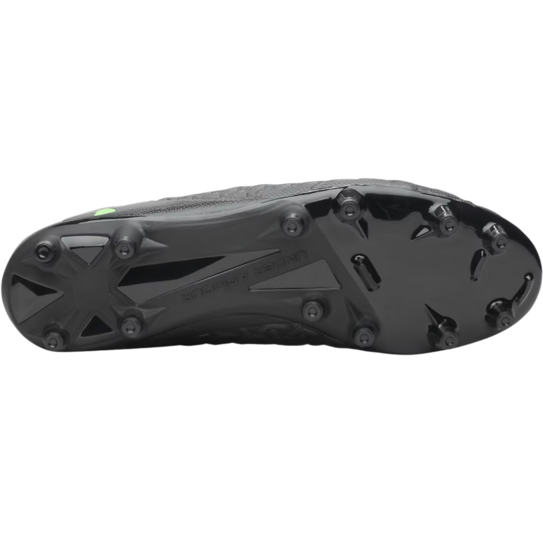 Under Armour Magnetico Select 6 FG Football Shoes: Metallic Black/Hyper Green