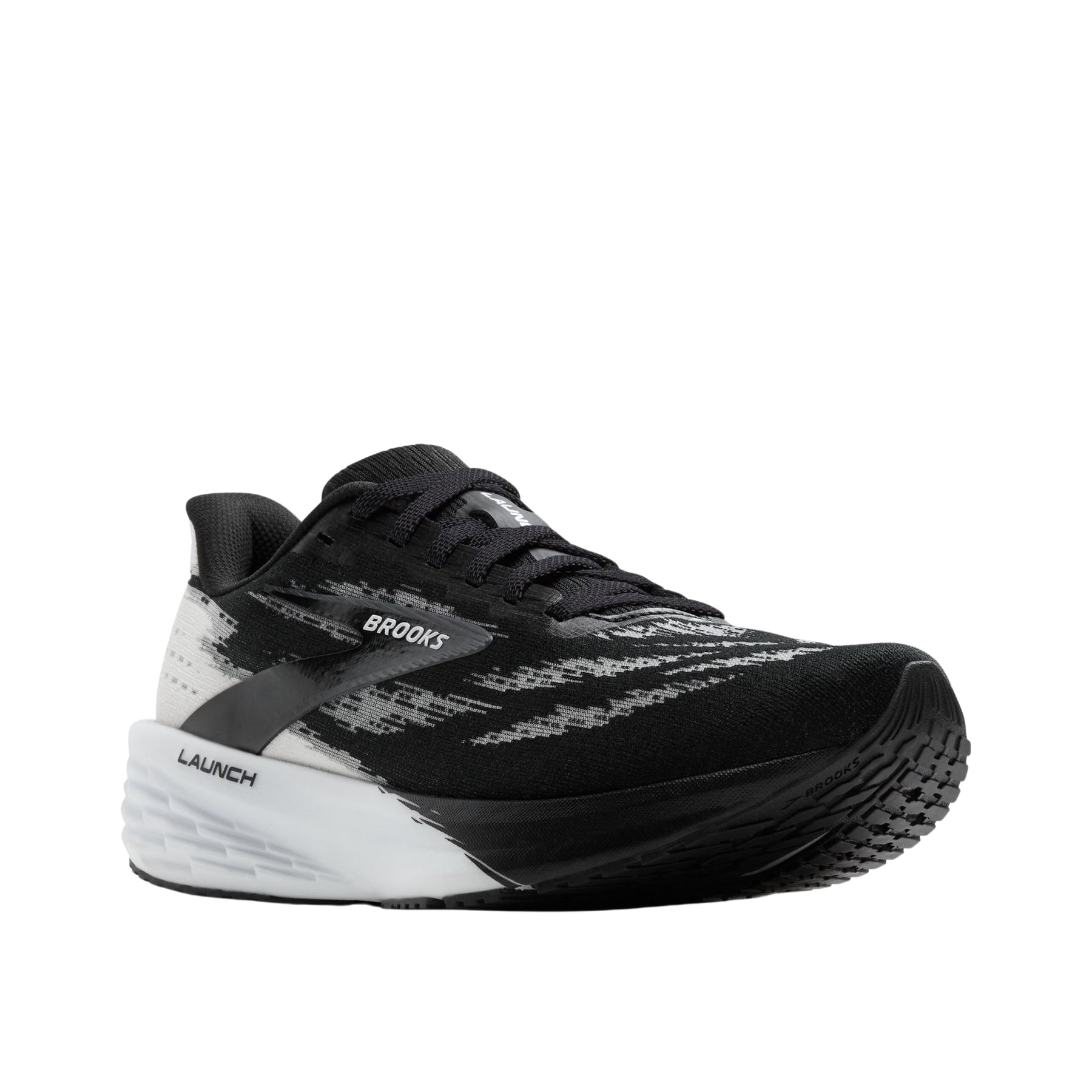 Brooks Launch 11 Womens Running Shoes: Black/White