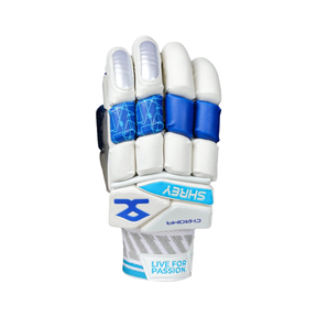 Shrey Chroma Cricket Batting Gloves: Royal Blue/White