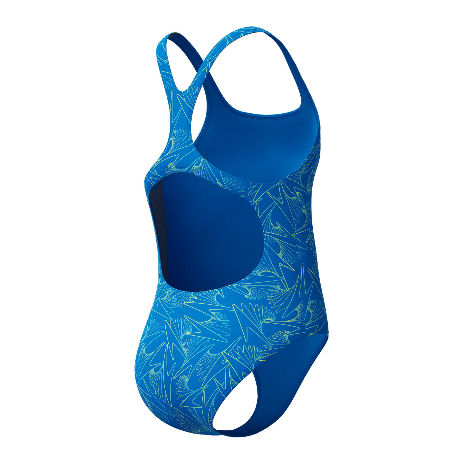 Speedo Girls Hyperboom Allover Medalist Swimsuit: Blue