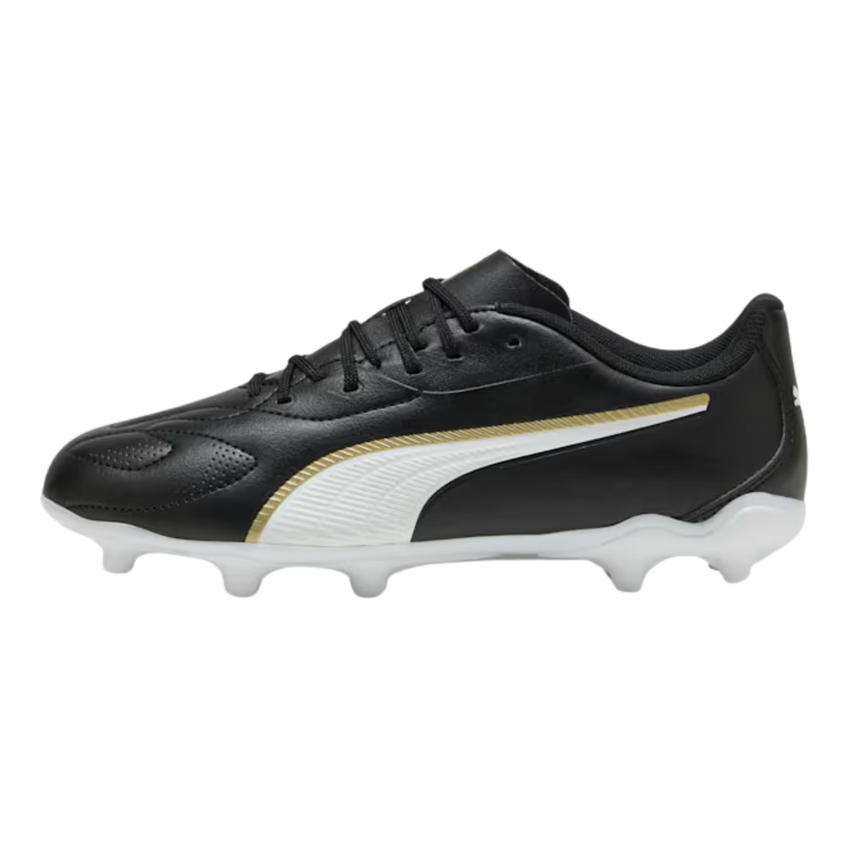 Puma King 20 Play FG Football Boots: Black/White