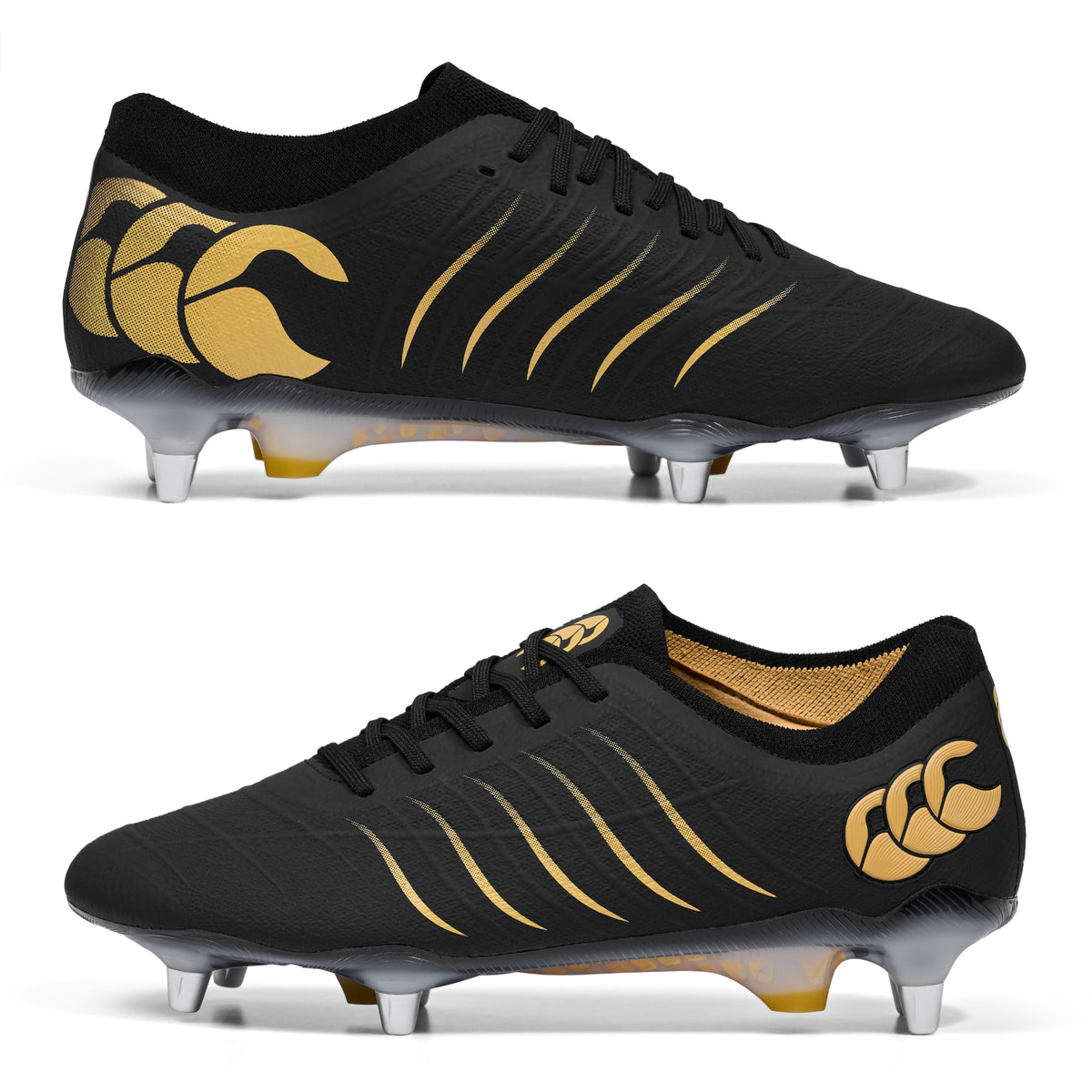 Canterbury Phoenix 2.0 Elite Soft Ground Rugby Boots: Black
