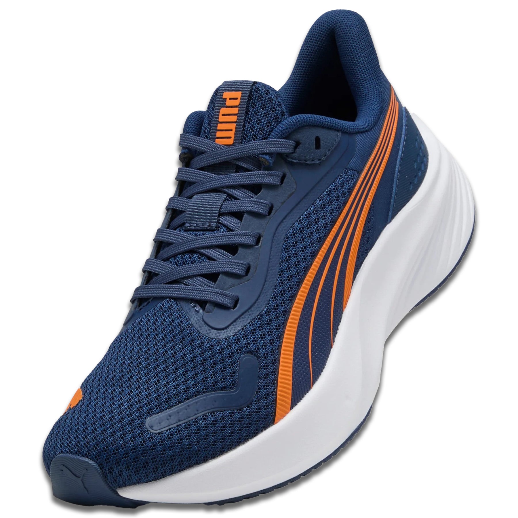 Puma Pounce Lite Junior Running Shoes: Persian Blue/Orange/Puma White