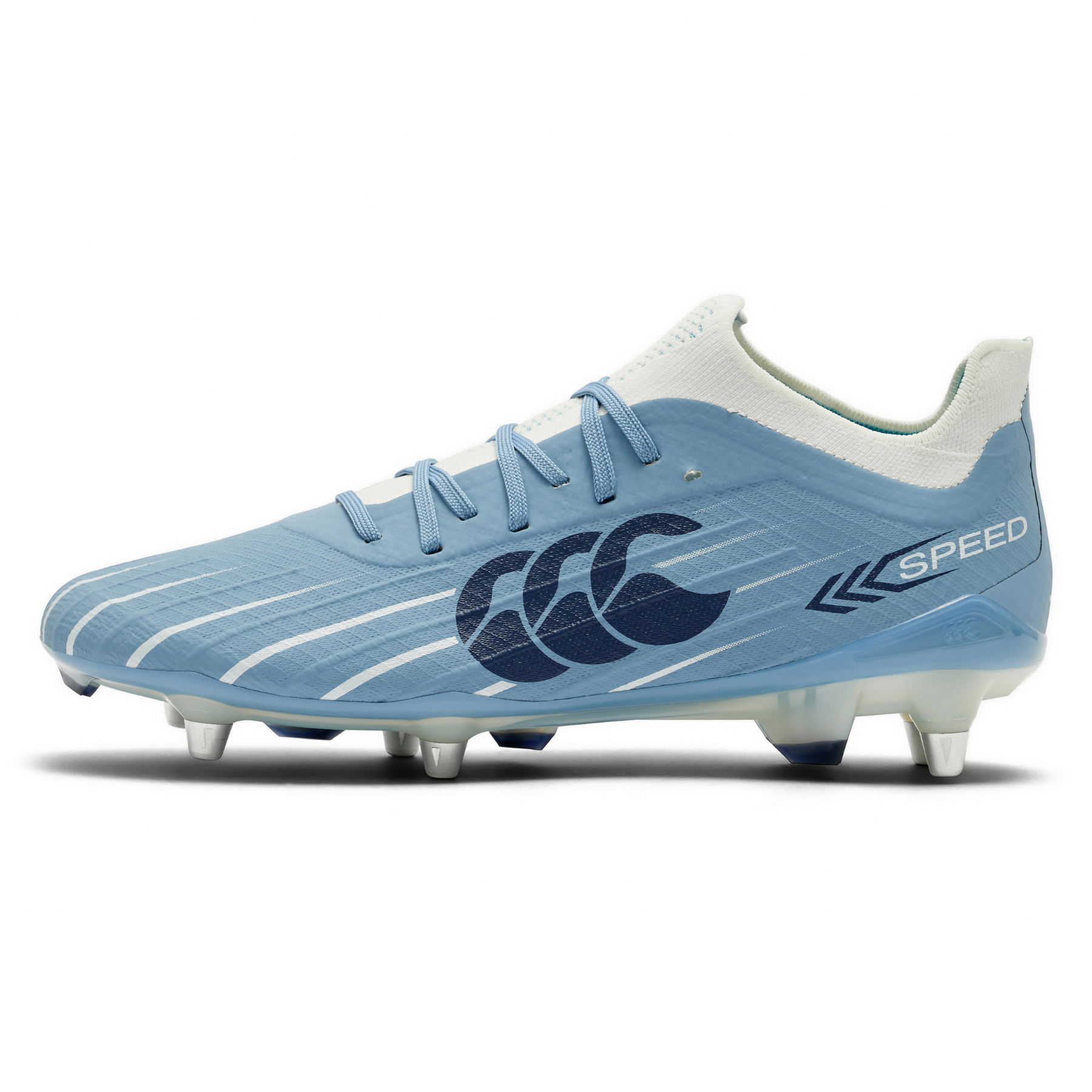 Canterbury Speed Falcon Elite 2.0  Rugby Boots: Blue/Grey